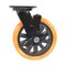 Vestil Polyurethane Swivel With Brake Caster 8 In. Diameter x 2 In. Width 902 lb Orange/Black CST-BN-8X2PUP-SWB - alternate 9